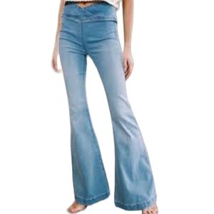 Venice Beach Flare Jeans, Spring Blue | Free People...Size 28